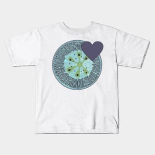 Diatom - Lindavia (icy blue) Kids T-Shirt